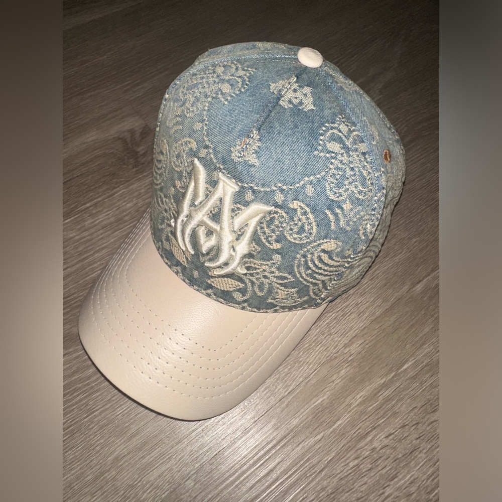 Brand New Amiri Bandana Jacquard Denim Hat!!